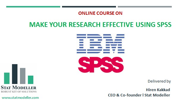 Make your Research Effective through SPSS